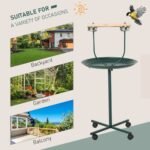 Rolling T-Bracket Bird Training Activity Playground With Perch - Image 3