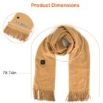 1Pc Electric Heated Winter Scarf USB Heating Neck Wrap Unisex Heated Neck Shawl Soft Warm Scarves 3 Heating Modes For Outdoor Cycling Skiing Skating - Image 8