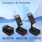 1Pc 4 In 1 Foldable Wireless Speaker Phone Stand With Power Bank 360Degree Rotatable Stand Wireless Speaker 5000mAh Battery RGB Light For Phones IPads - Image 4