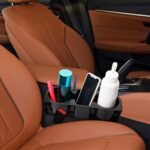 1Pc Car Seam Cup Holder Seat Gap Wedge Drink Storage Organizer Console Side Pocket Mount Stand For Pen Phone Bottle Sunglasses - Image 6