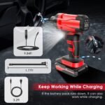 1Pc 150PSI Cordless Car Tire Inflator Rechargeable  2V Portable Electric Air Compressor With LED Light For Car Bike Motorcycle Ball - Image 5