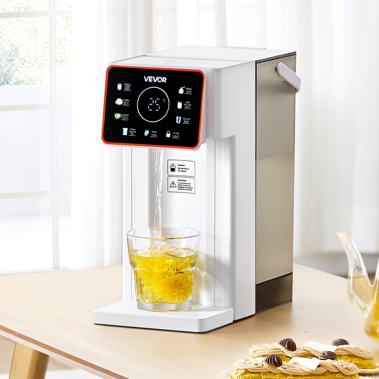 f1c2d77b-1304-4916-ae73-e697ff6b47b0.jpg Countertop Instant Hot Water Dispenser With 6 Temps 7 Volumes 101oz Tank - Image 1