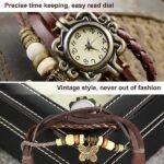 Vintage Women's Watch Bohemian Handmade Leather Watch Quartz Wrist Watch Fashion - Image 2