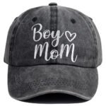 Boy Mom Ponytail Hat For Women, Mothers Day Birthday Mama Gifts, Adjustable Embroidered Cotton Ponytail Baseball Cap - Image 5