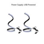 2 Pack Spiral LED Table Lamp, 3 Color Dimmable USB Powered Desk Lamp, Modern Curved Bedside Night Light, Soft Eye-Caring Lighting For Bedroom Living Room Office Home Decor - Image 8