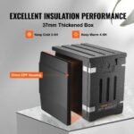 Insulated Food Pan Carrier, 82 Qt Hot Box For Catering, LLDPE Food Box Carrier With Double Buckles, Front Loading Food Warmer For Restaurant, Canteen, Etc. - Image 2