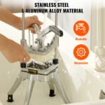 VEVOR Commercial Chopper Commercial Vegetable Chopper With 4 Blades Fruits Dicer - Image 2