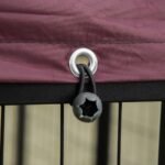 Outdoor Kennel With Rotating Bowl Rack, Walk-in Pet Playpen, Welded Wire Steel Dog Pen, With Waterproof And UV Resistant Awning - Image 6