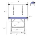 36 Inch Folding Dog Pet Grooming Table Heavy Duty Stainless Steel Pet Dog Cat Grooming Table - Image 3