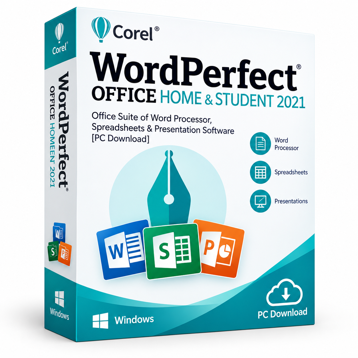 Corel WordPerfect Office Home & Student 2021 for PC
