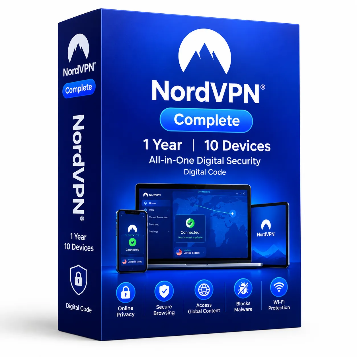 NordVPN Complete 1 Year, 10 Devices Digital Code
